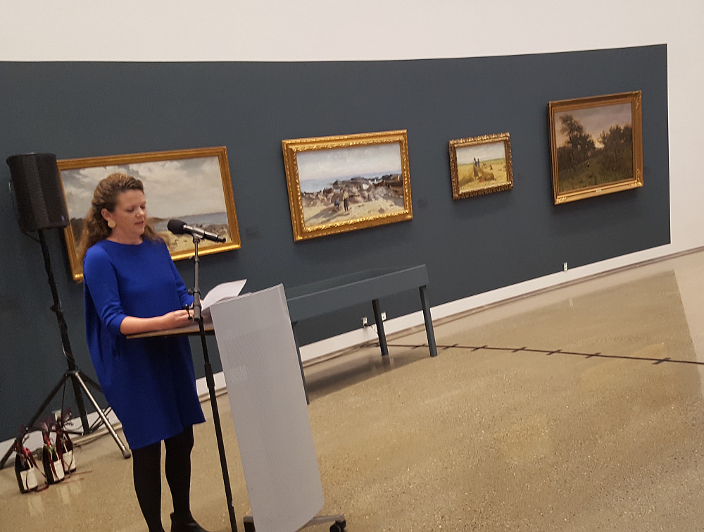 Åpning av utstillingen på Lillehammer kunstmuseum