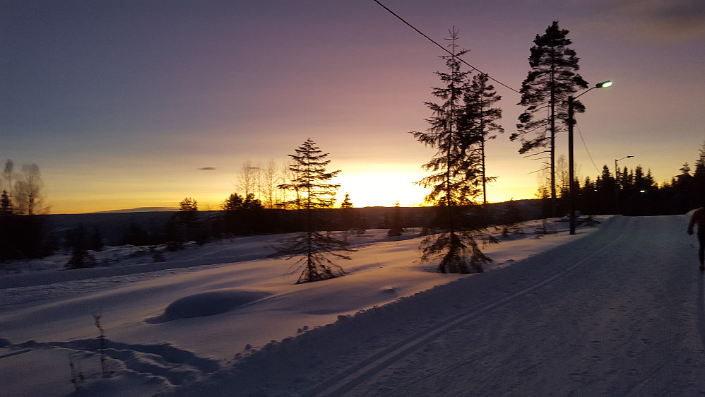 I lysløypa på Kanthaugen