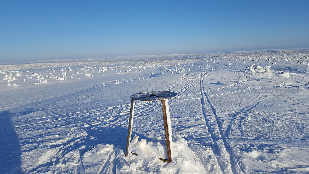 På Sjusjøfjellet sikteskive