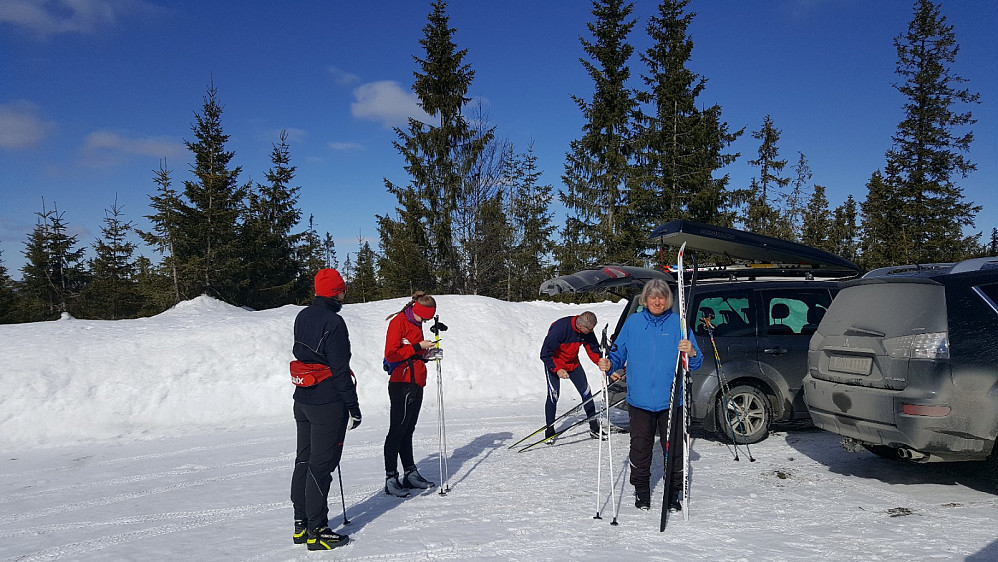 Klar til å gå fra parkeringen
