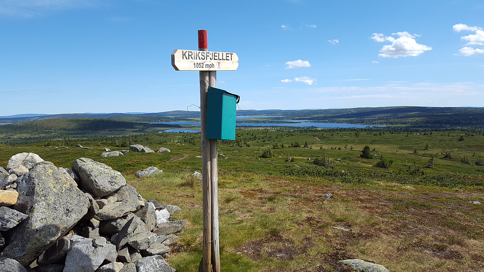 Mot Sjusjøen fra Kriksfjell