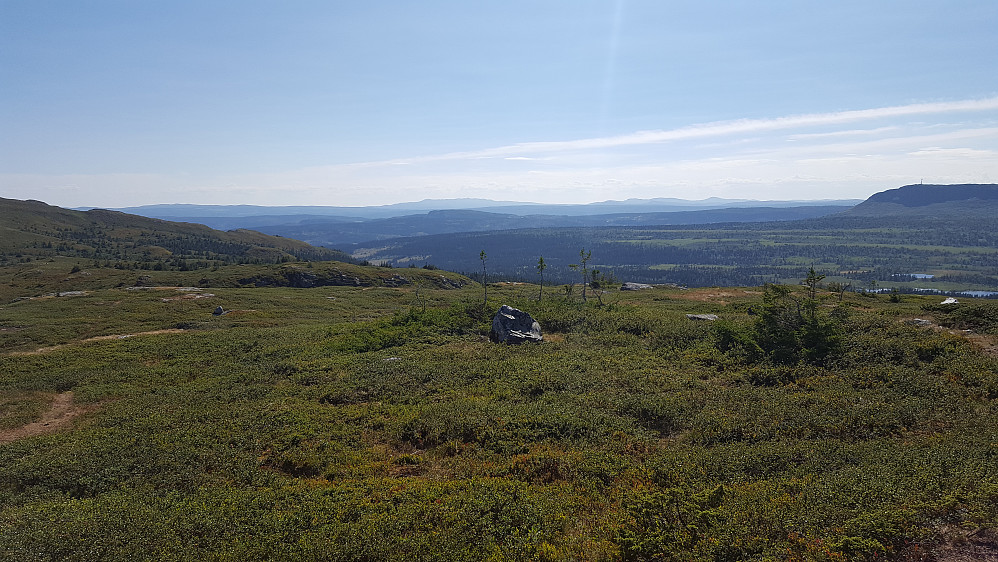 På Skjenafjellet, mot Vestfjellet i det fjerne
