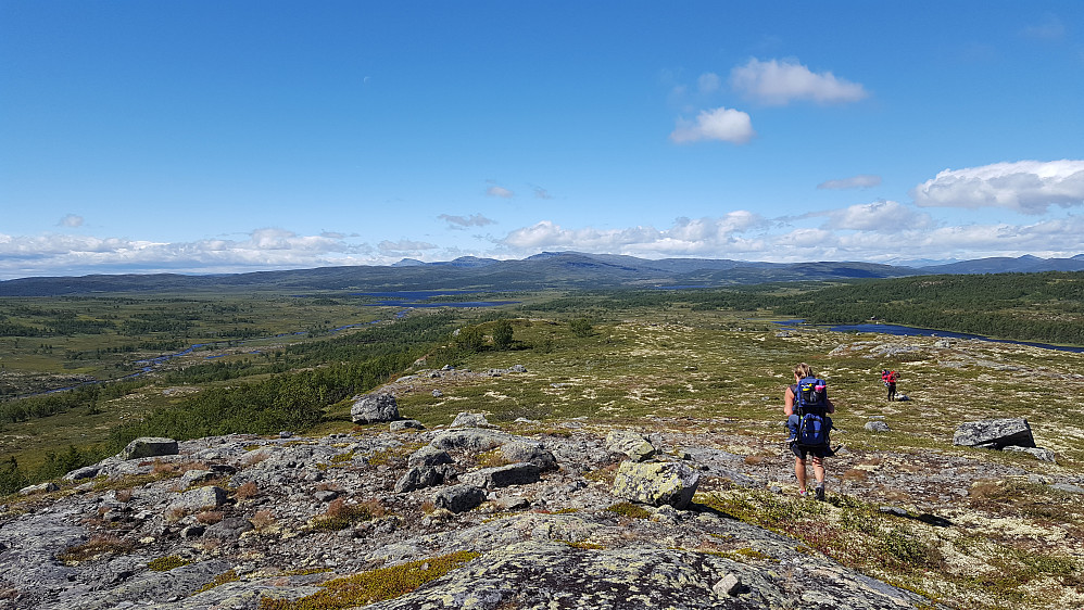 På vei ned fra toppen