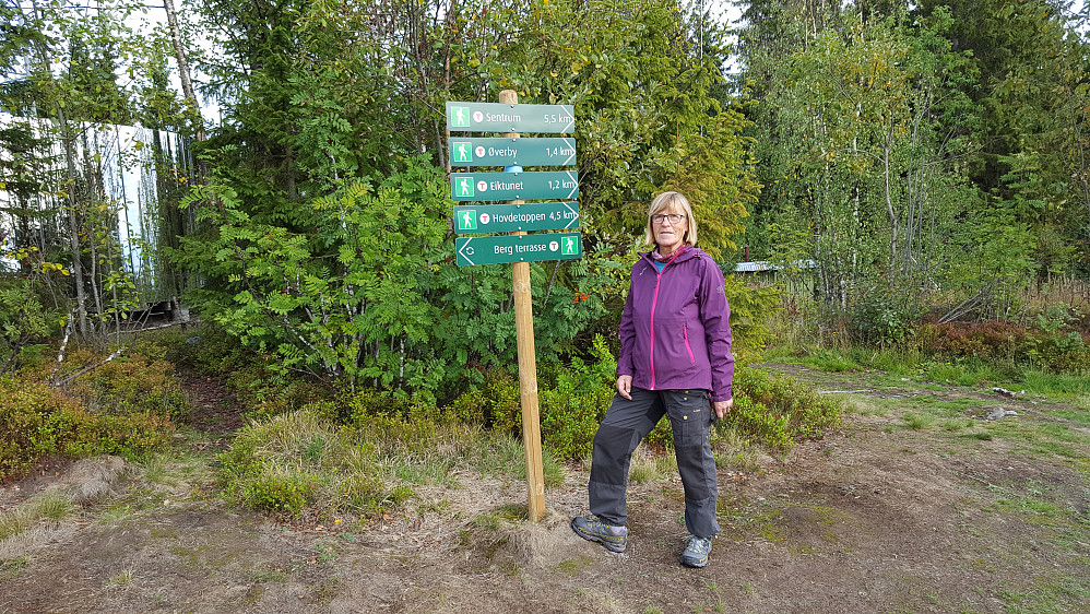 Anne Grete på Bergstoppen