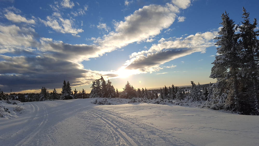 På vei tilbake, ved Nevelåsen, strålende vær