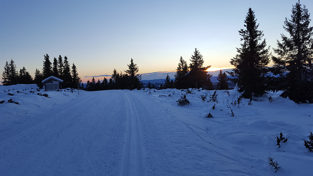Klar for å ake ned til Nordseter