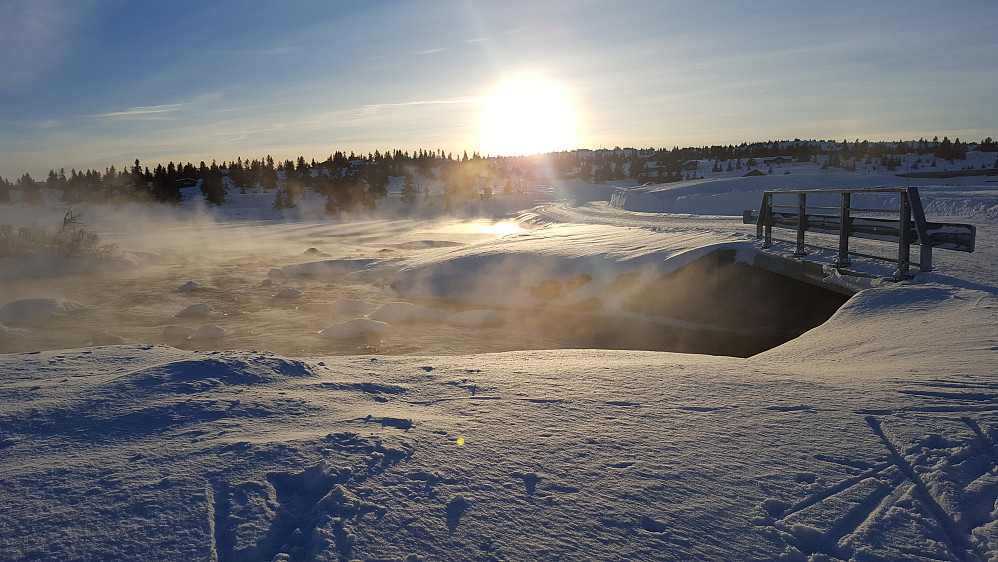 Frostrøyk ved Kroksjøen
