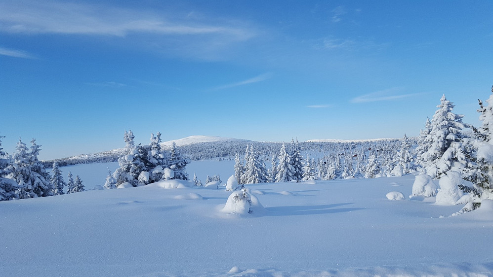 Ser mot Nevelfjell og Hafjell