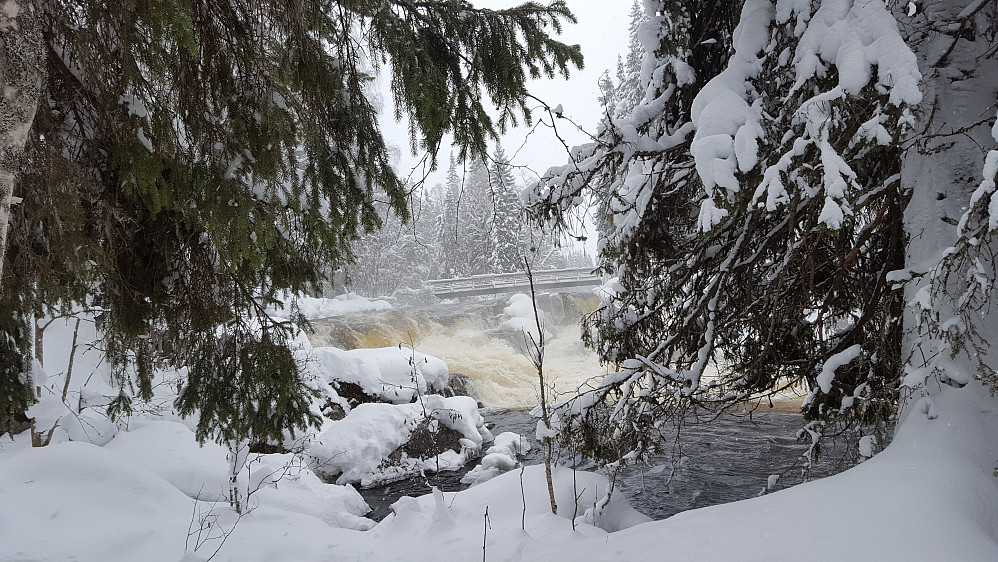 Mesnaelva ved Øvstedalsfossen