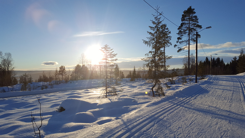 Kommet ned til lysløypa