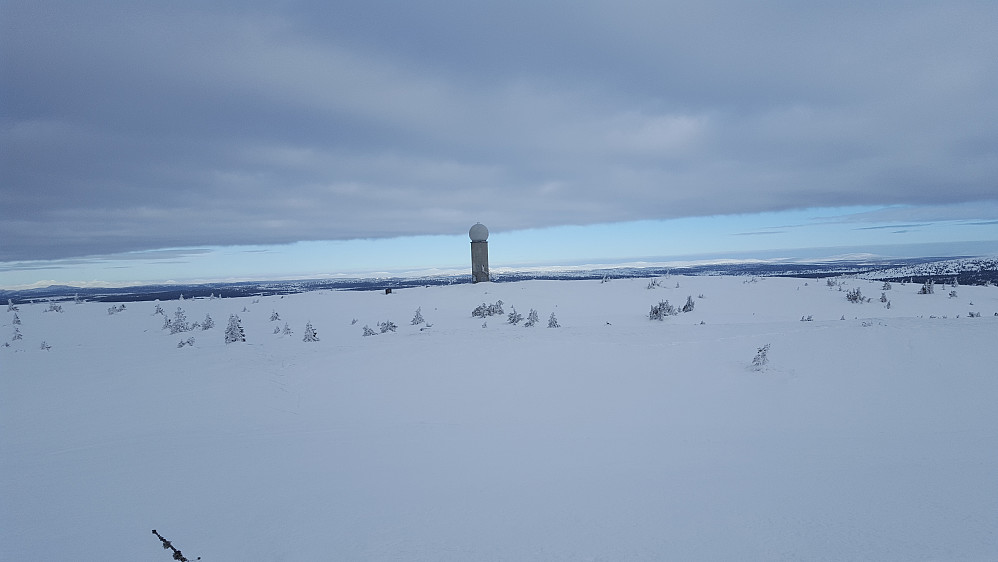 Fra Hafjellet mot værstasjonen