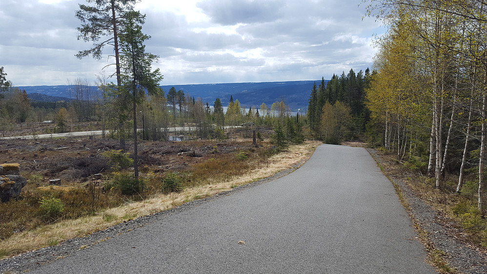 Oppover mot Kanthaugen, ser Mjøsa