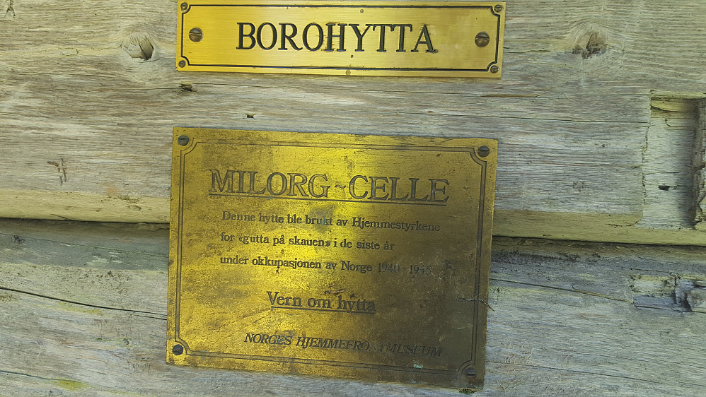 Skilt på Borohytta
