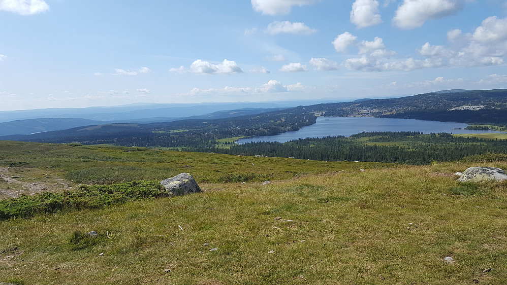 På Sollifjell, liten drikkepause på veg tilbake