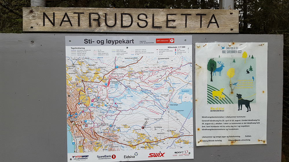 På Natrudsletta, her var det en stolpe