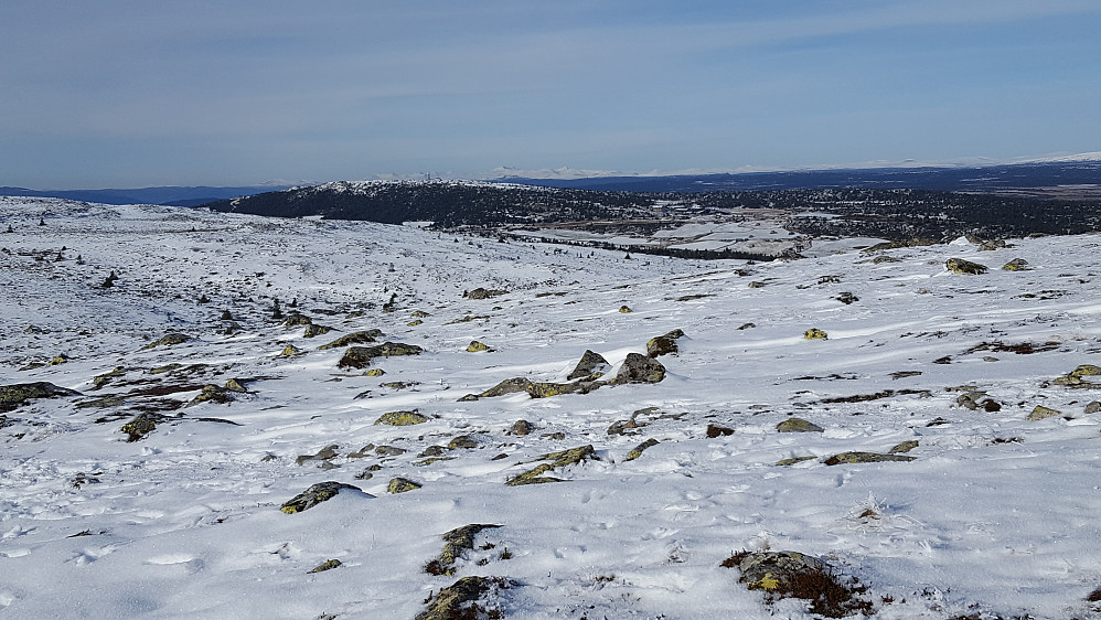 Tilbake på Slåseterfjellet, mot Pellestova
