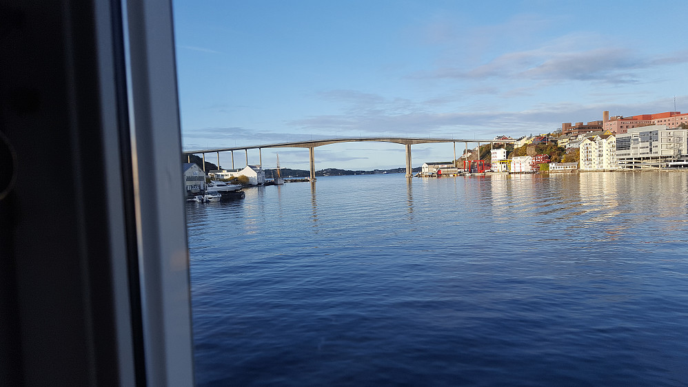 Utsikt fra rommet på Thon hotell som jeg leide til jobben