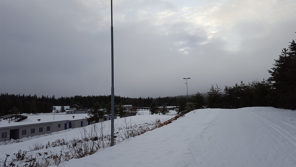 På stadion, lyste opp litt