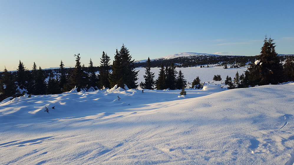 Kommet opp, ser mot Nevelfjell