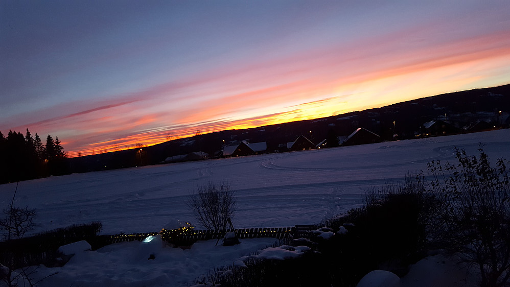 Solnedgang i Blestervegen