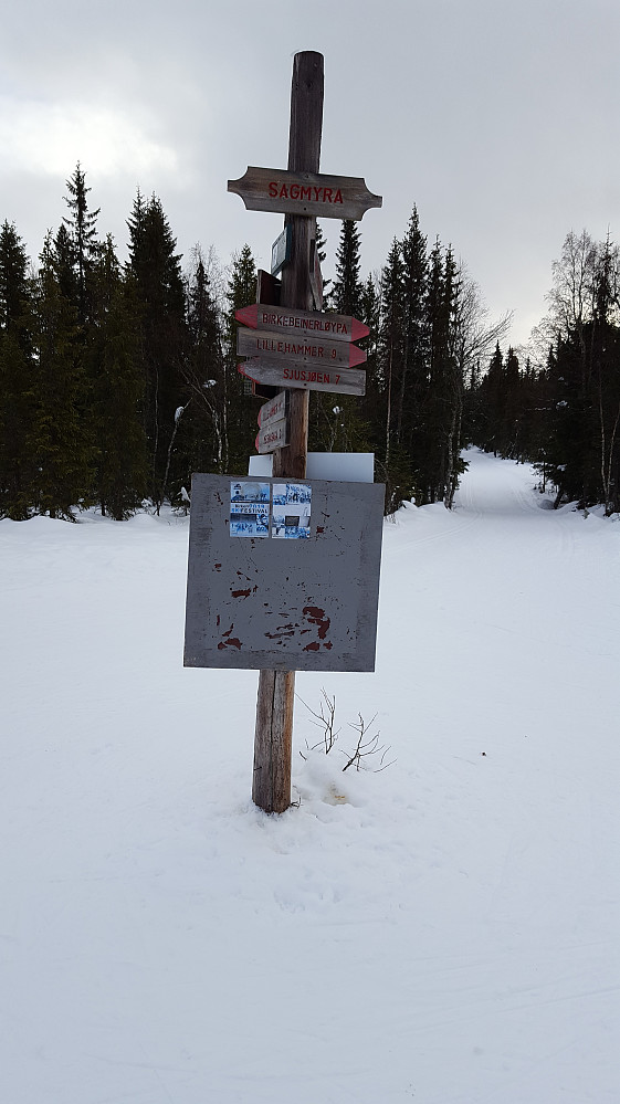 Løypekrysset på Sagmyra