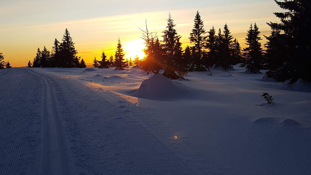 Klar for å ake ned til Nordseter igjen