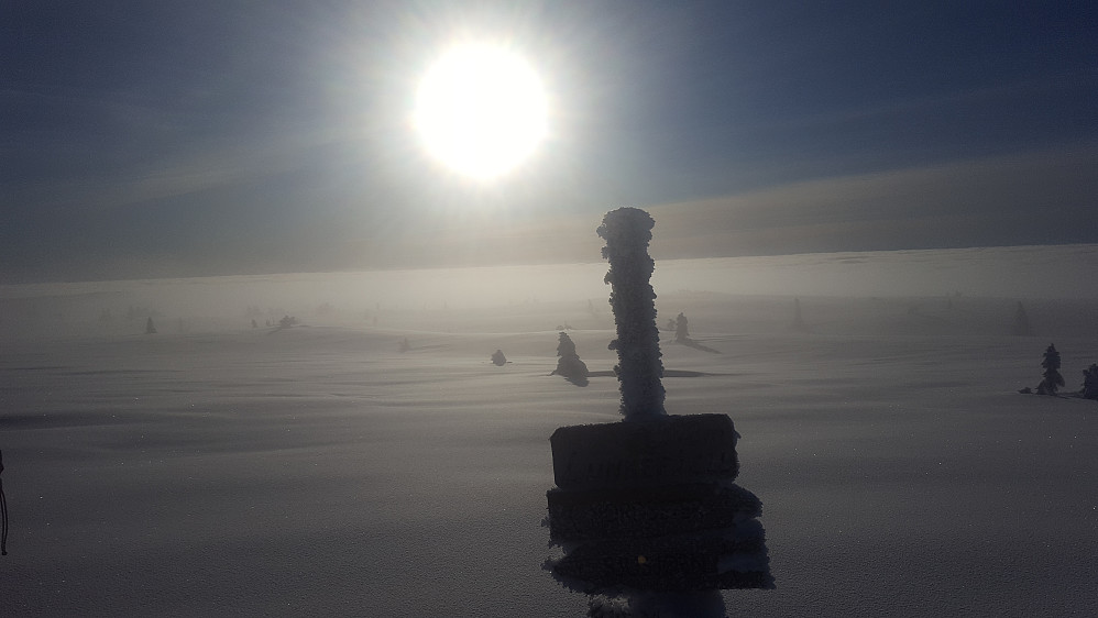 På Lunkefjell, tåka kommer