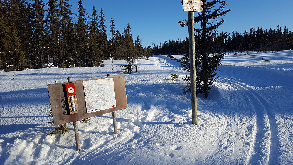 Ved krysset på Langkloppmyra

