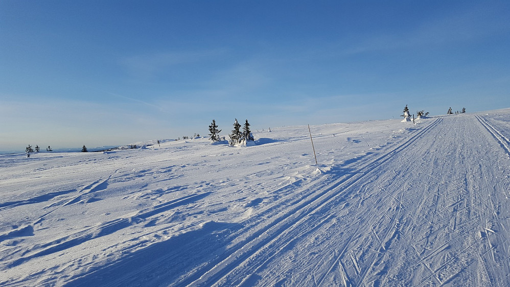 Ser mot Lunkefjell på vei tilbake