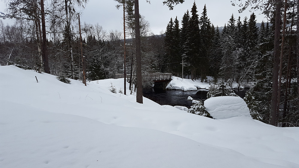 Mesnaelva ved Mesnasaga
