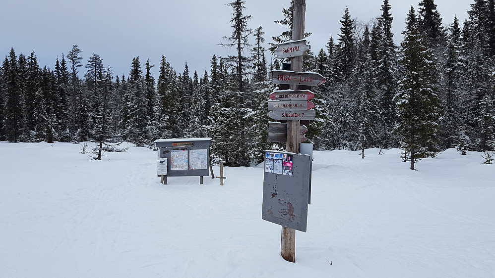Løypekrysset på Sagmyra
