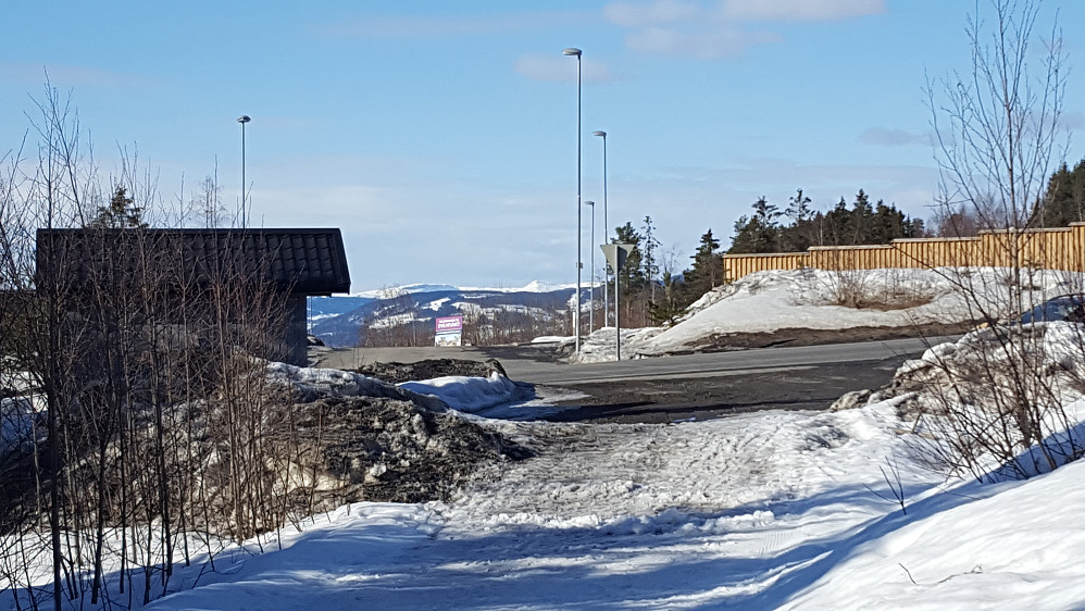 Utsikt mot Skei der jeg parkerte