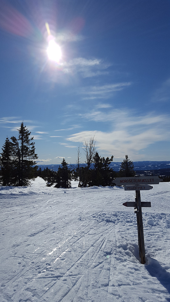 På løypekrysset Nordseterfjellet