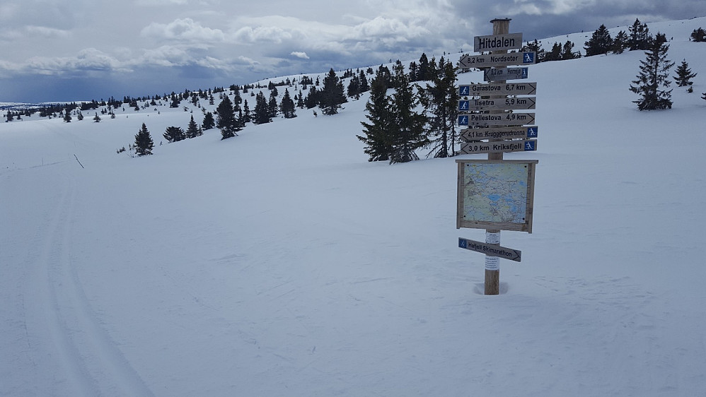 Ved Løypekrysset Hitdalen