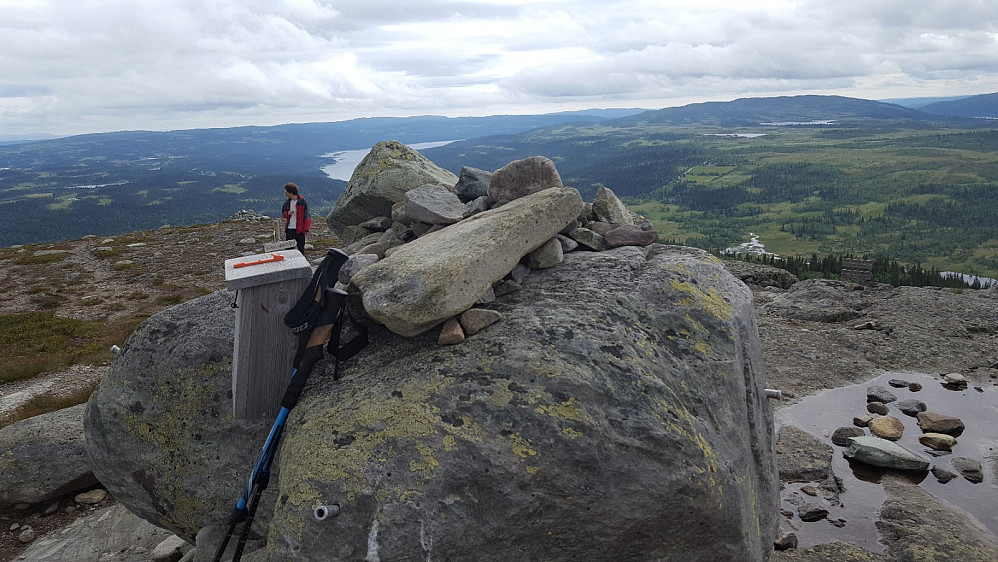 På toppen