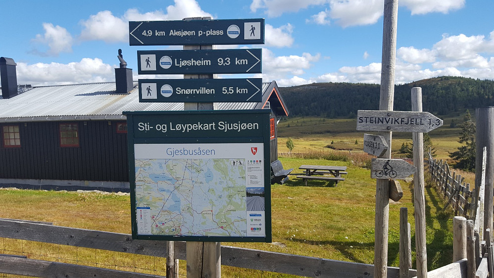 Infotavle ved setrene