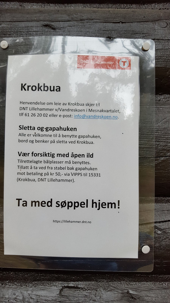 INFO om bruk av Krokbua
