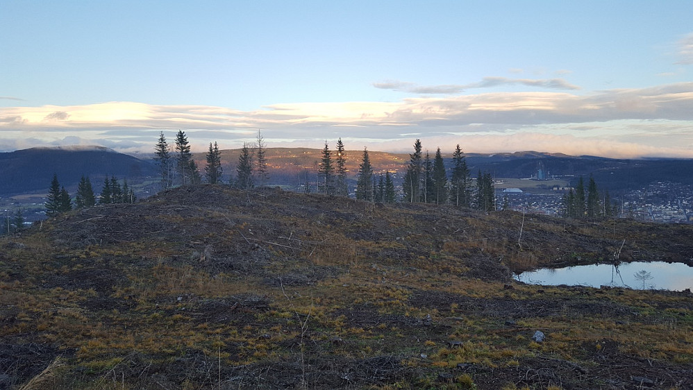 På vei ned, hogd mye her nå