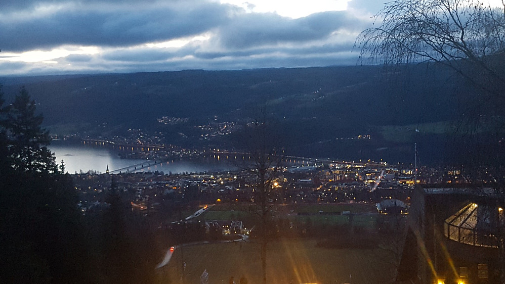 Lillehammer fra hoppbakken
