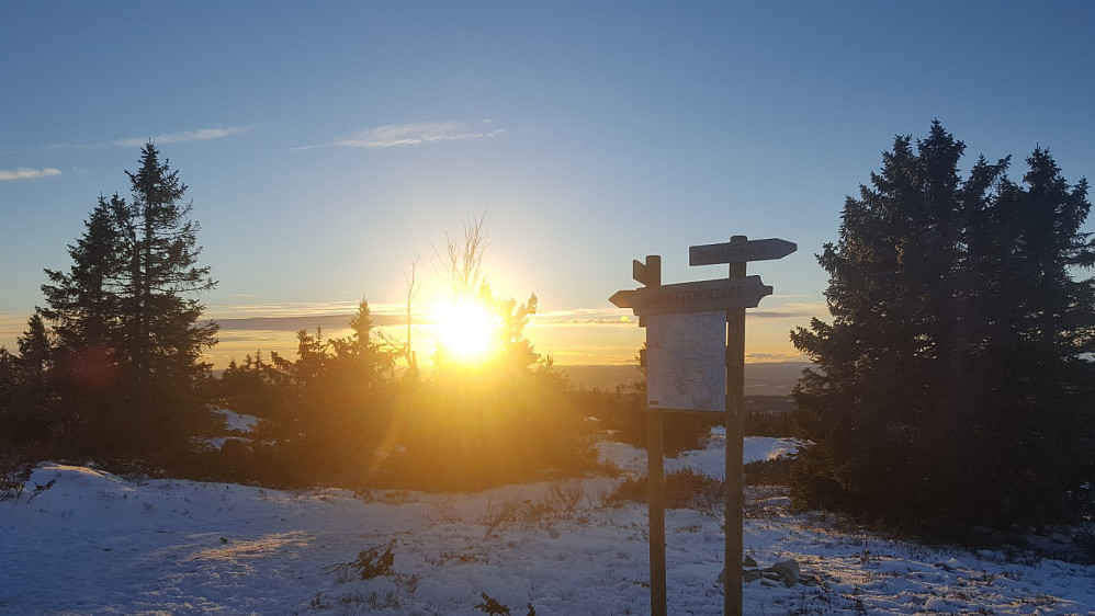 På sti-og løypekrysset Nordseterfjellet