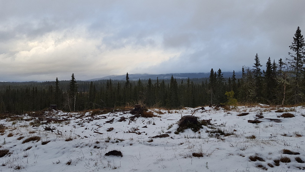 Tåke over Slåseterfjellet og Nevelfjell