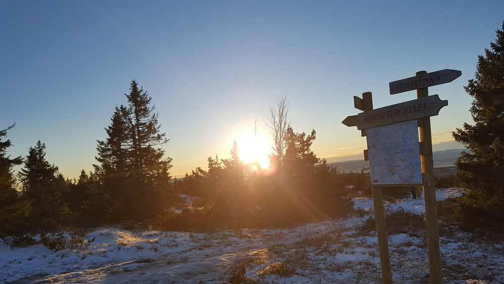 Ved løypekrysset Nordseterfjellet