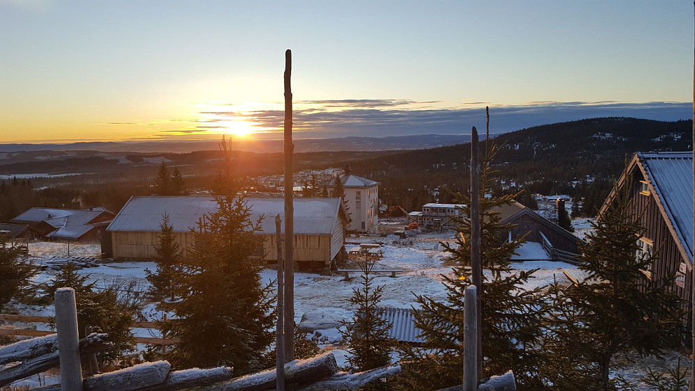 Solnedgang ved Kaussetra