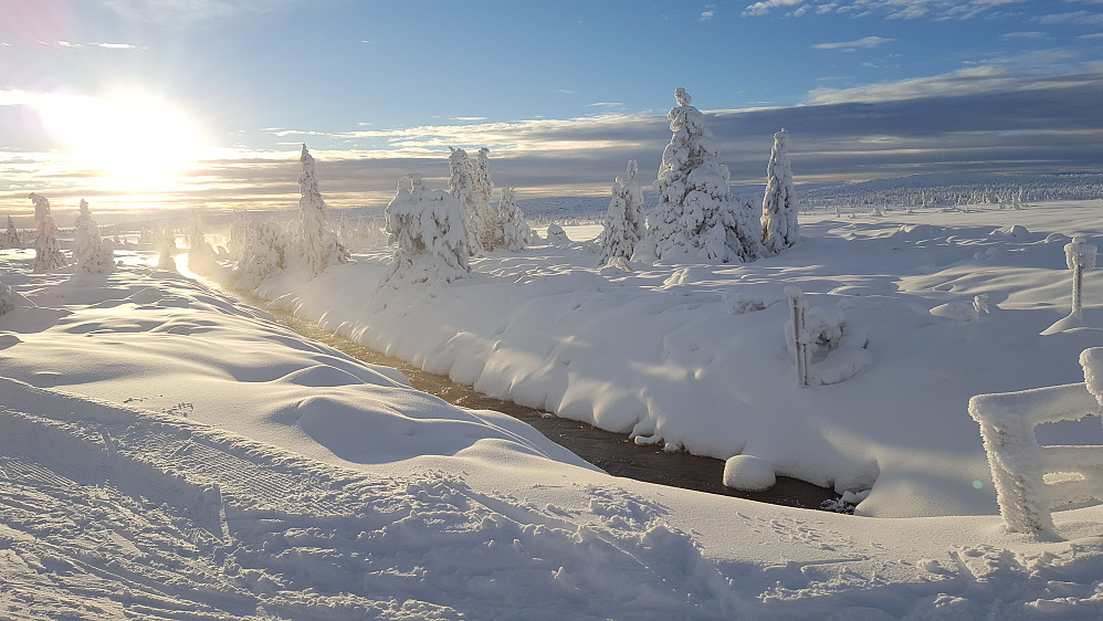 Ved utløpet av Melsjøen