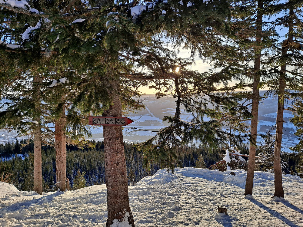 På Balbergkampen utsikt