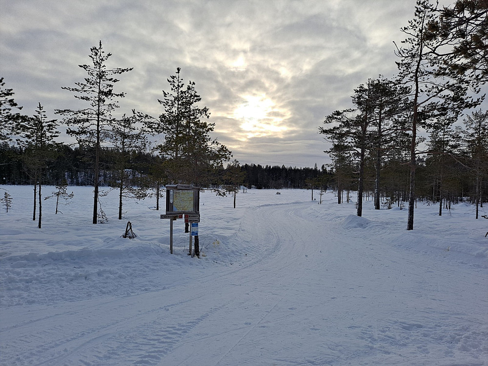 Løypekrysset ved Kroktjernet