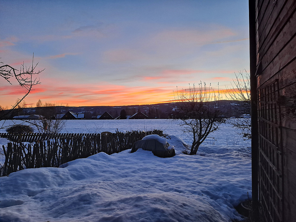 Solnedgang i Blestervegen