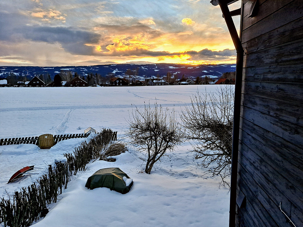 Solnedgang hjemme