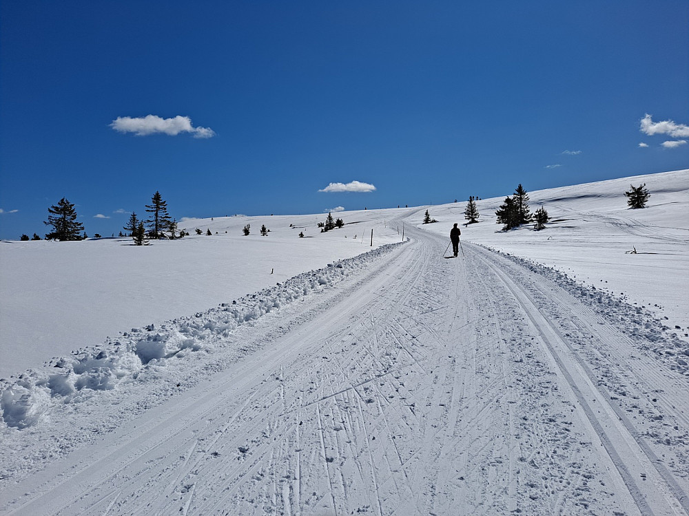 Fint oppover mot Snørvillen