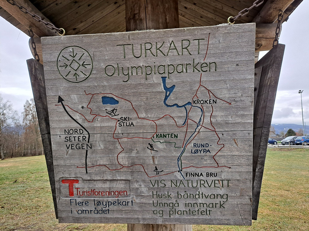 Informasjonstavle ved Badedammen